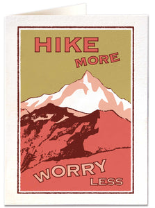 Hike More, Worry Less Card