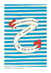 A Woman's Place A4 Print