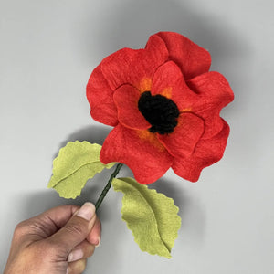 Felt Poppy Flower Craft Kit