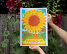 Sunflower A3 Risograph Print