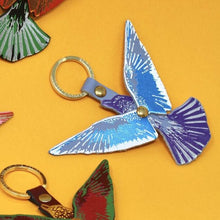 Leather Flying Bird Key Fob - Choice of Colours