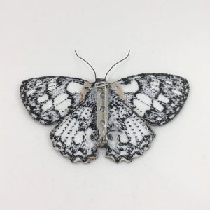 Marbled White Butterfly Brooch