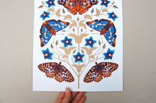Autumn Days Butterfly A3 Risograph Print