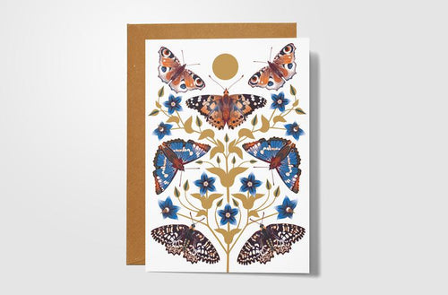 Autumn Days Butterfly Card
