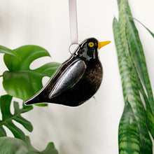 Blackbird Glass Decoration