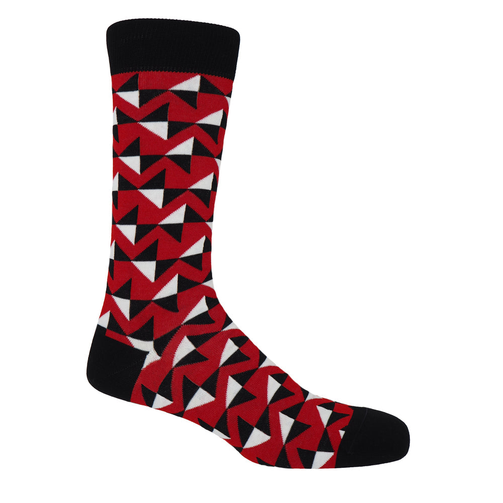 Triangle Red Men’s Socks